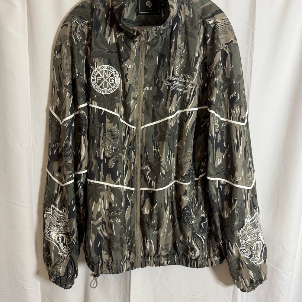 Darc Sport Green Bomber Jacket with Elastic Cuffs - NWOT